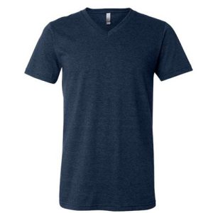 Rebel Rider V neck Heather Navy