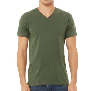 Rebel Rider V neck Military Green